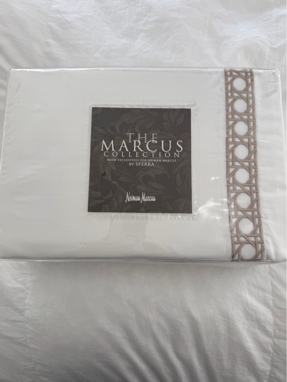 The Marcus Collection Seffra White Bedding Set by Neiman Marcus